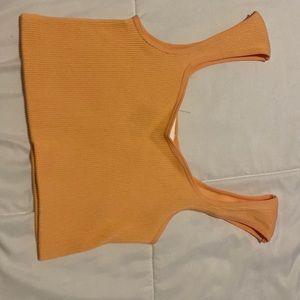 Cotton On Cleo Cap Sleeve Seamless Tank Color: Mango Sorbet Size:XS/S